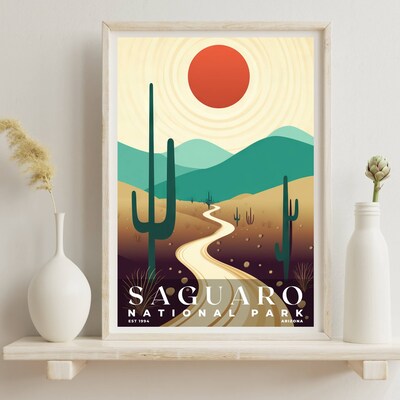 Saguaro National Park Poster, Travel Art, Office Poster, Home Decor | S3 - image6
